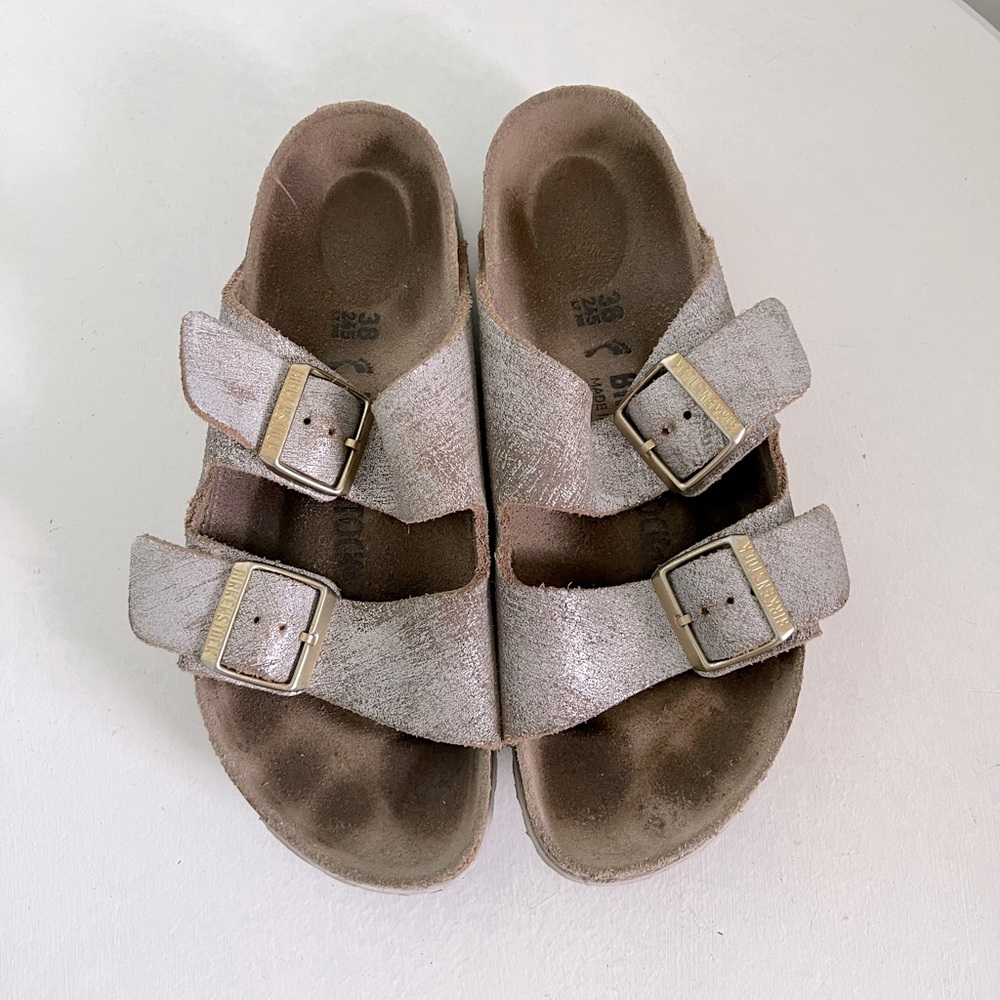Metallic Leather Arizona Birkenstock